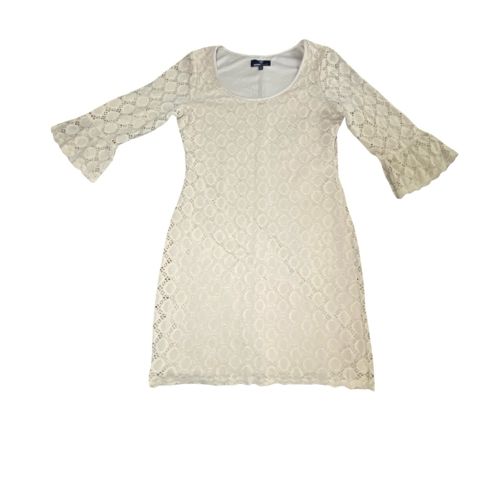 Ronni Nicole Ivory Lace 3/4 Sleeve Dress size 10